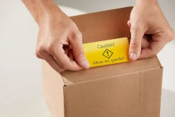 Dymo® Label Writer Multi-Purpose Labels, 2-1/8" x 4", Yellow, 220 Labels Per Roll