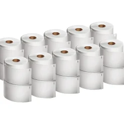 Dymo® LabelWriter XL Shipping Labels, 4" x 6", Rectangle, White, 220 Labels Per Roll, Pack Of 20 Rolls