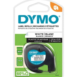 DYMO® LT 91331 Black-On-White Tape, 0.5