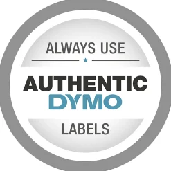 DYMO® LT 10697 Black-On-White Tape, 0.5