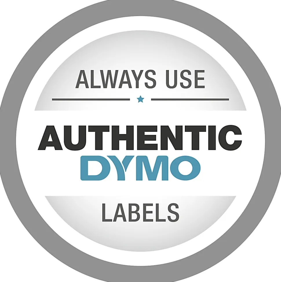 DYMO® LT 10697 Black-On-White Tape, 0.5" x 13', Pack Of 2