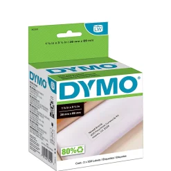 DYMO® LW Address Label Rolls, 30252, Rectangular, 1 1/8