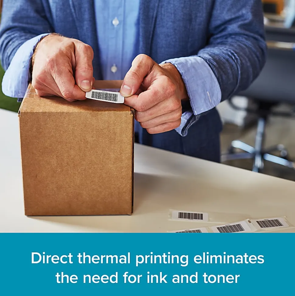DYMO® Multipurpose Labels For LabelWriter® Label Printers, 1" x 2 1/8", White, 500 Labels Per Roll, Pack Of 6 Rolls