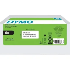 DYMO® Multipurpose Labels For LabelWriter® Label Printers, 1