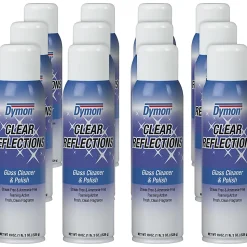 Dymon® Clear Reflections Glass Cleaner Aerosol Spray, 20 Oz Can, Case Of 12