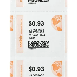 DYMO® Printable Postage, 1750042, 24 Stamps Per Sheet, Pack Of 8 Sheets