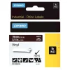 DYMO Rhino Coloured Vinyl - Vinyl - permanent adhesive - white on brown - Roll (0.75 inx18 ft) 1 roll(s) tape - 1805418