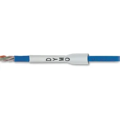 Dymo Rhino Heat Shrink Tube Labels - 3/4" Width x 59 1/16" Length - Direct Thermal - White, Black - Vinyl - 1 Each