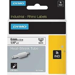 Dymo Rhino Heat Shrink Tube Labels - 1/4