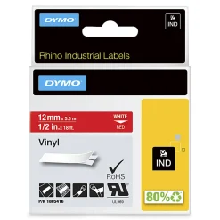 DYMO® Rhino Vinyl Label Tape, 1/2