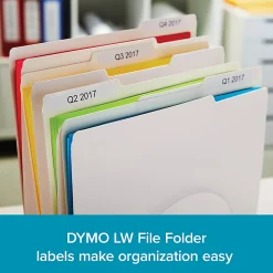 DYMO® 1-Up File Folder Labels For LabelWriter® Label Printers, 9/16