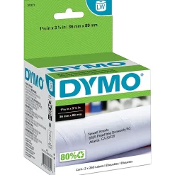 DYMO® White Thermal Address Labels, DYM30321, 1 4/10