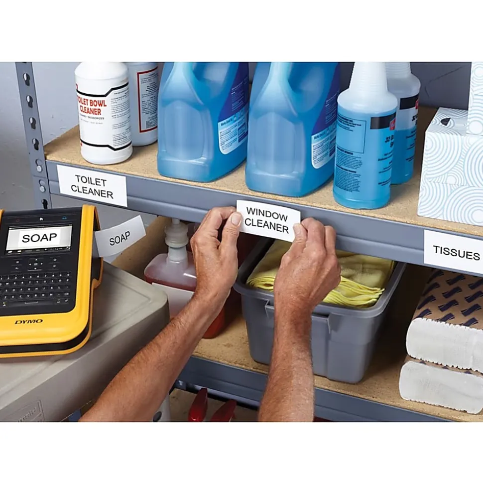 Dymo XTL All-purpose Vinyl Labels - 2" Width - Thermal Transfer - White - Vinyl - Water Resistant - 3/Pack - 1868755