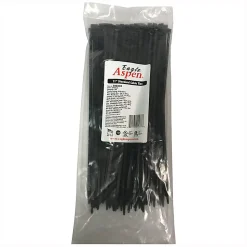 Eagle Aspen Pro Brand Cable Ties, 11", Black, Pack Of 100