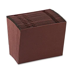 EarthwiseĀ® By OxfordĀ® A-Z Expanding File, Letter Size, Red
