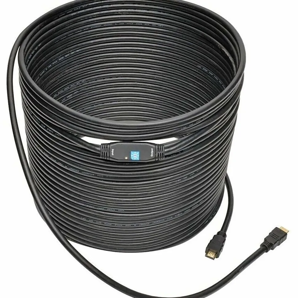 Eaton Tripp Lite Series Active High-Speed HDMI Cable with Built-In Signal Booster (M/M), Black, 100 ft. (30 m) - HDMI - P568100ACT