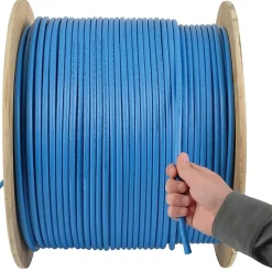 Eaton Tripp Lite Series Cat6a 10G-Certified Solid Core UTP CMR PVC Bulk Ethernet Cable, Blue, 1000 ft. (304.8 m) - N22301KBL