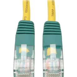 Eaton Tripp Lite Series Cat5e 350 MHz Crossover Molded (UTP) Ethernet Cable (RJ45 M/M), PoE - Yellow, 10 ft. (3.05 m) - N010010YW