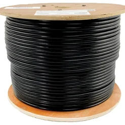 Eaton Tripp Lite Series Cat6 Gigabit Solid Core UTP PVC Bulk Ethernet Cable, Black, 1000 ft. (304.8 m), TAA - N22201KBK