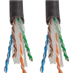 Eaton Tripp Lite Series Cat6 Gigabit Solid Core UTP PVC Bulk Ethernet Cable, Black, 1000 ft. (304.8 m), TAA - N22201KBK