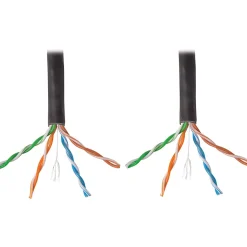 Eaton Tripp Lite Series Cat6 Gigabit Solid Core UTP PVC Bulk Ethernet Cable, Black, 1000 ft. (304.8 m), TAA - N22201KBK