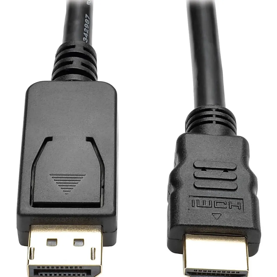 Eaton Tripp Lite Series DisplayPort 1.2 to HDMI Adapter Cable (DP with Latches to HDMI M/M), 4K, 6 ft. (1.8 m) - DisplayPort/HDMI - P582006V2