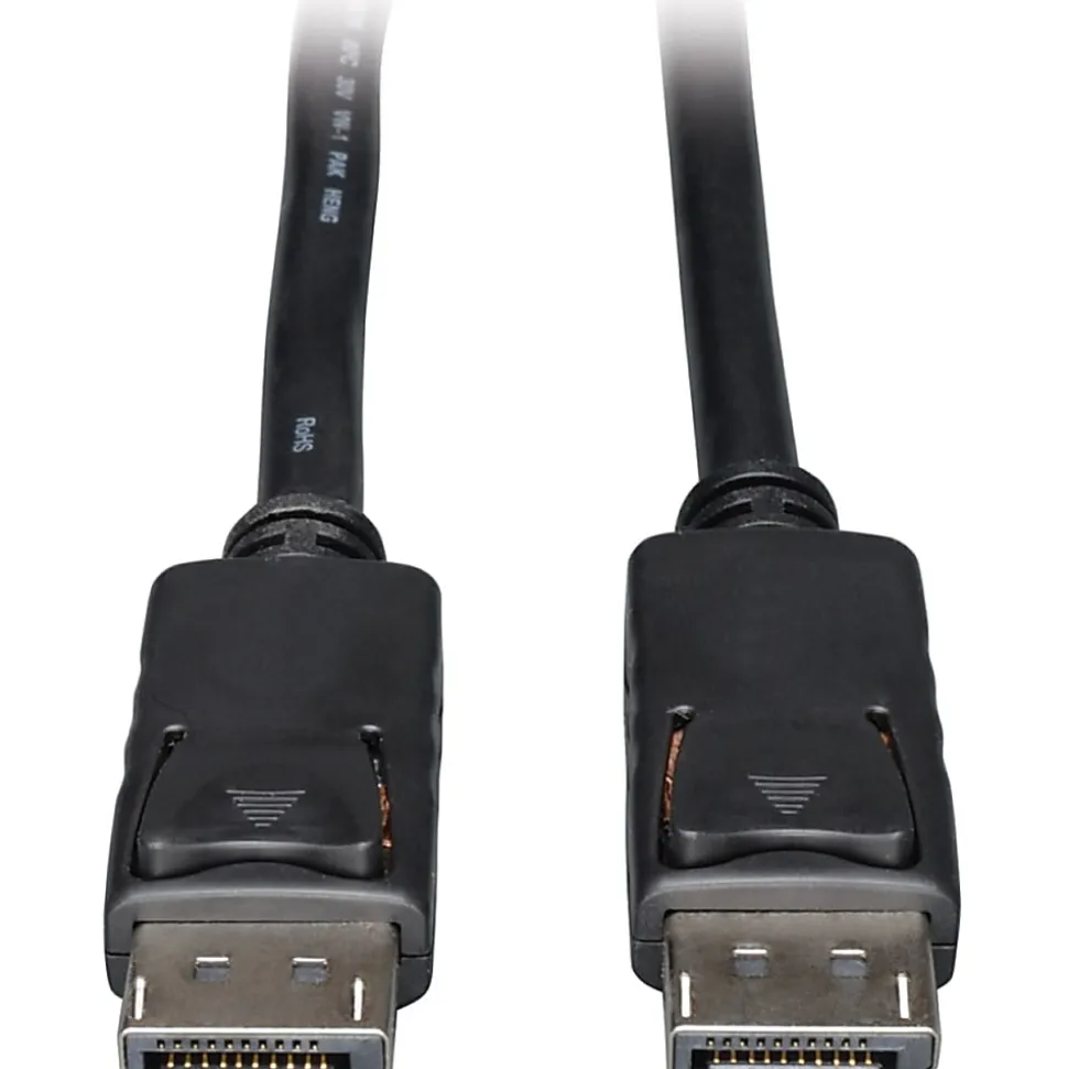 Eaton Tripp Lite Series DisplayPort Cable with Latching Connectors, 4K 60 Hz (M/M), Black, 1 ft. (0.31 m) - P580001