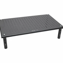 Eaton Tripp Lite Series Monitor Riser for Desk, 12x 20 in. - Adjustable, Corner, Metal, Black - 44 lb Load Capacity - MR1220M