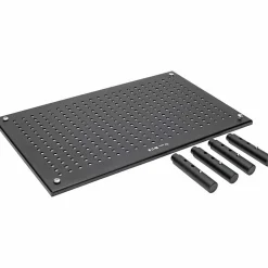Eaton Tripp Lite Series Monitor Riser for Desk, 18 x 11 in., Height Adjustable, Metal, Black, MR1812M