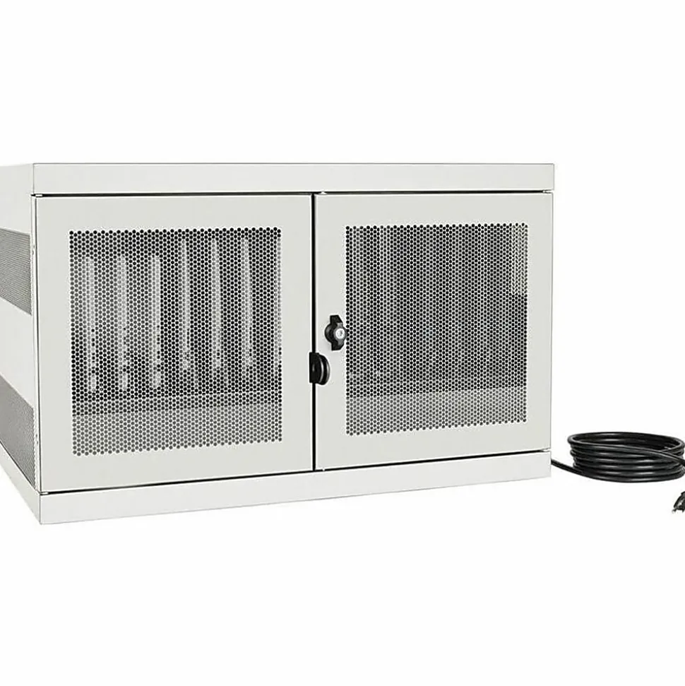 Eaton Tripp Lite Series 16-Port AC Charging Storage Station w/ Cart Options Chromebook Laptop White - Cabinet unit - - CSC16ACW