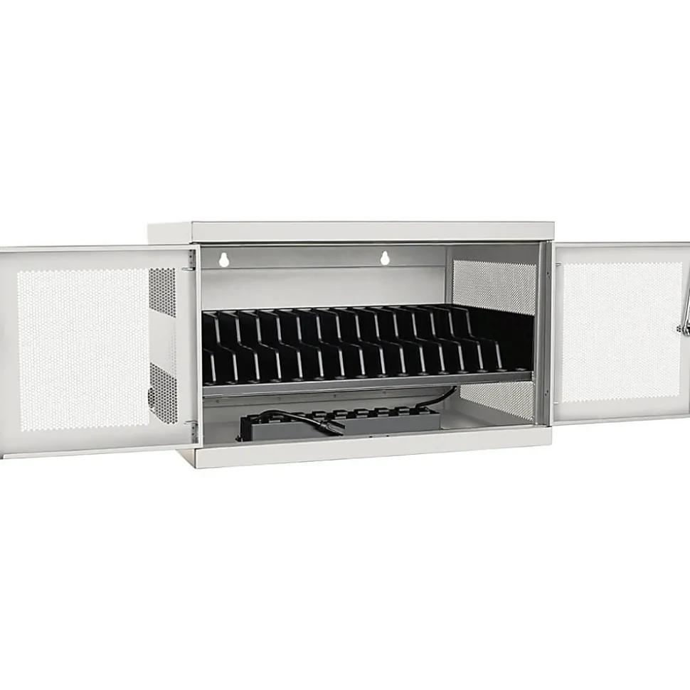 Eaton Tripp Lite Series 16-Port AC Charging Storage Station w/ Cart Options Chromebook Laptop White - Cabinet unit - - CSC16ACW