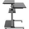 Eaton Tripp Lite Series Rolling Desk TV/Monitor Cart - 132.28 lb Capacity - 4x Shelf(ves) - Floor - Medium Density Fiberboard, Steel - Black - WWSSRC