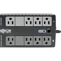 Eaton Tripp Lite Series Standby UPS 450VA 255W, 8 5-15R Outlets, 120V, 50/60 Hz, 5-15P Plug, Desktop/Wall Mount, BC450