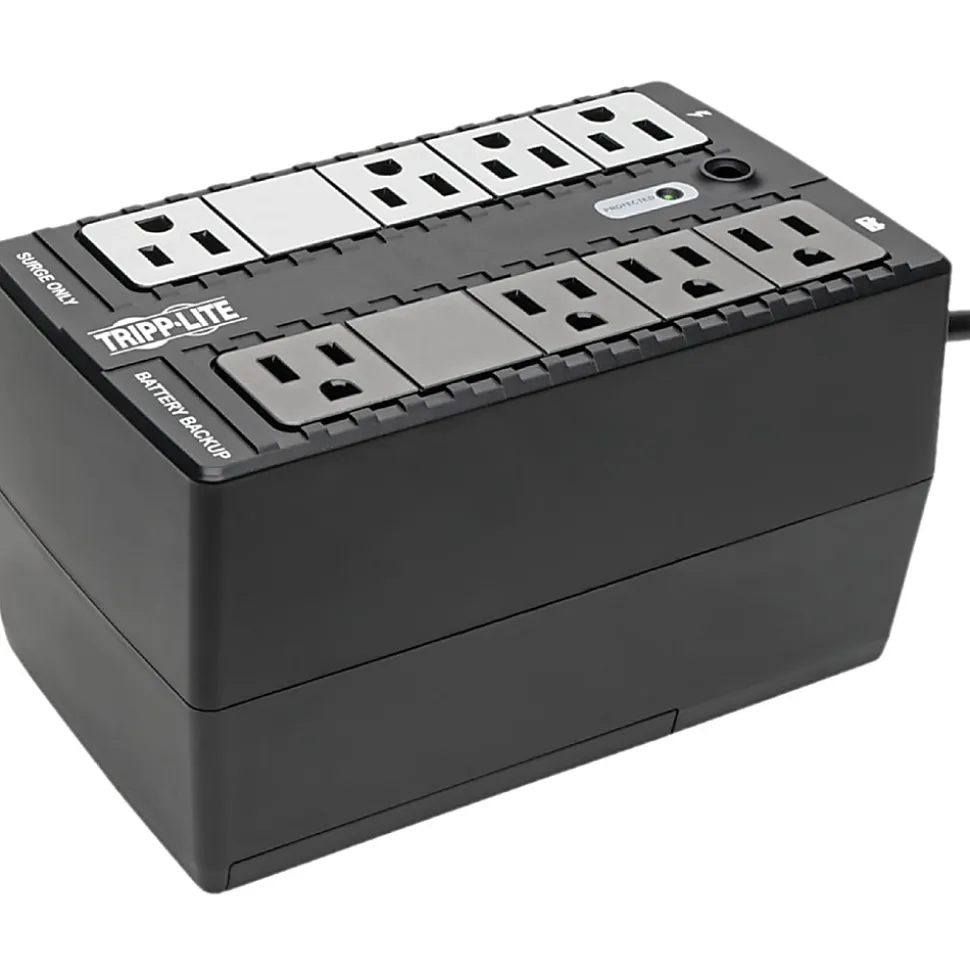 Eaton Tripp Lite Series Standby UPS 450VA 255W, 8 5-15R Outlets, 120V, 50/60 Hz, 5-15P Plug, Desktop/Wall Mount, BC450