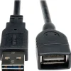 Eaton Tripp Lite Series Universal Reversible USB 2.0 Extension Cable (Reversible A to A M/F), Black, 10 ft. (3.05 m) - UR024010