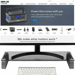 Eaton Tripp Lite Series Universal Monitor Riser Stand Glass Computer Laptop Printers 3