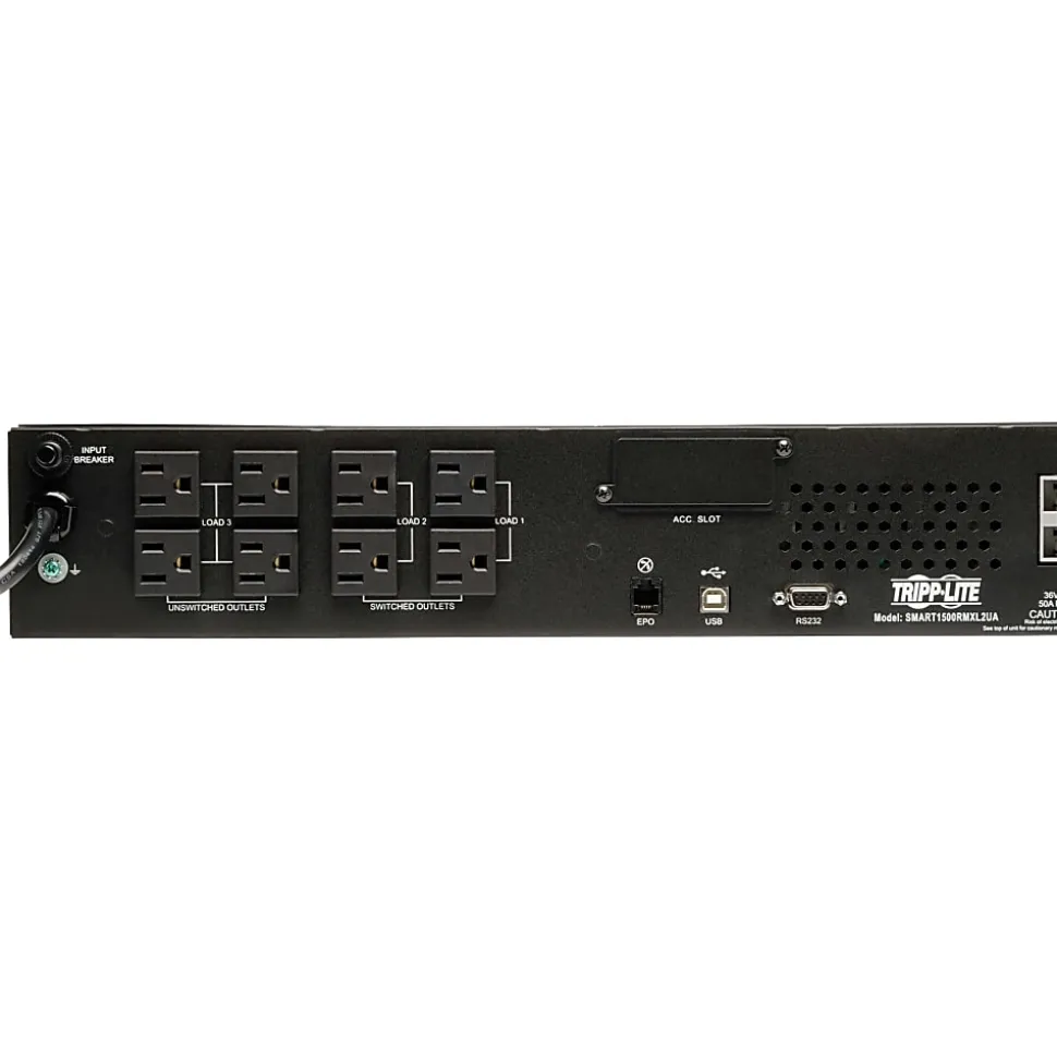 Eaton Tripp Lite Series UPS Smart 1500VA 1350W Rackmount AVR 120V Pure Sine Wave USB DB9 2URM TAA GSA - SM1500RMXL2UTAA