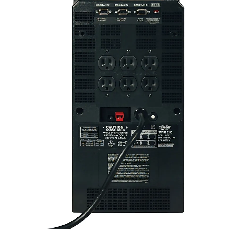 Eaton Tripp Lite Series UPS Smart 2200VA 1700W Tower AVR 120V XL DB9 - SMART2200NET