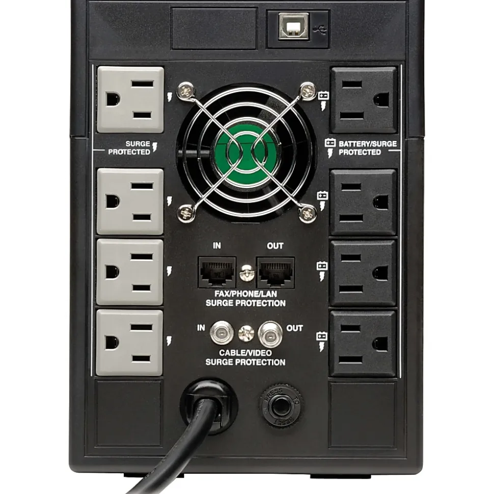 Eaton Tripp Lite Series UPS Smart 1300VA 720W Tower LCD Battery Back Up AVR Coax RJ45 USB - UPS - AC 120 V - SMART1300LCDT