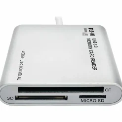 Eaton Tripp Lite Series USB 3.0 SuperSpeed Multi-Drive Memory Card Reader/Writer Aluminum 5Gbps