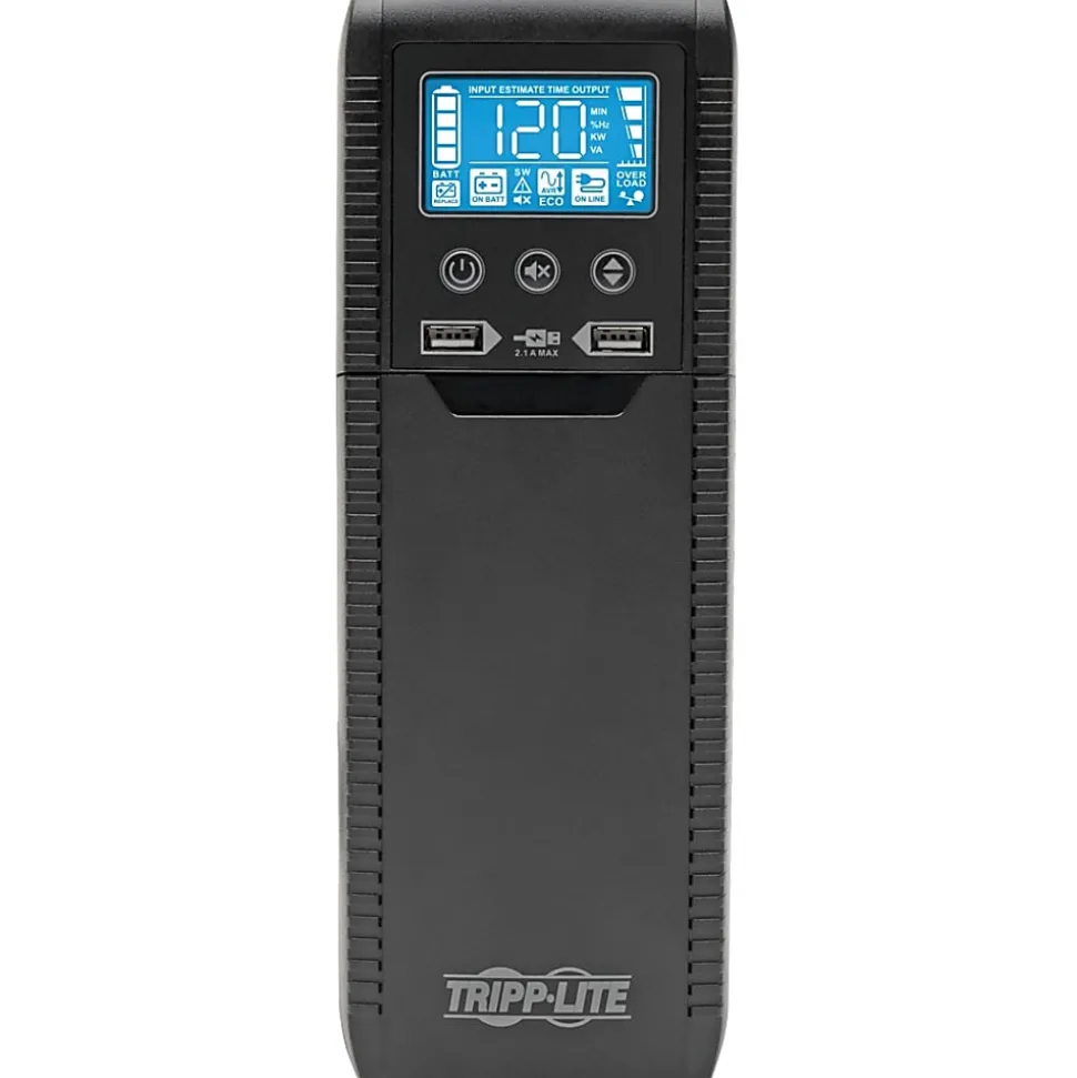 Eaton Tripp Lite Series 1440VA UPS Eco Green Battery Back Up AVR 120V USB Energy Star Line Interactive - ECO1500LCD
