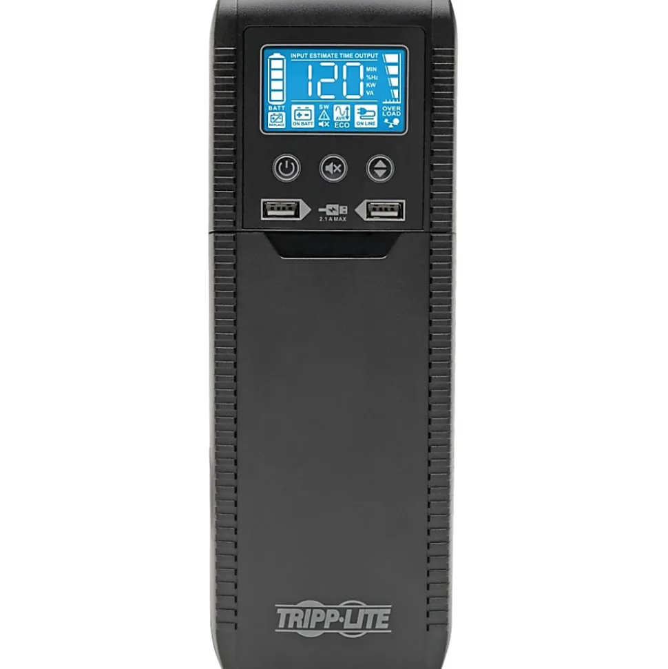 Eaton Tripp Lite Series 1000VA UPS Eco Green Battery Back Up AVR 120V USB Line Interactive - UPS - AC 120 V - ECO1000LCD