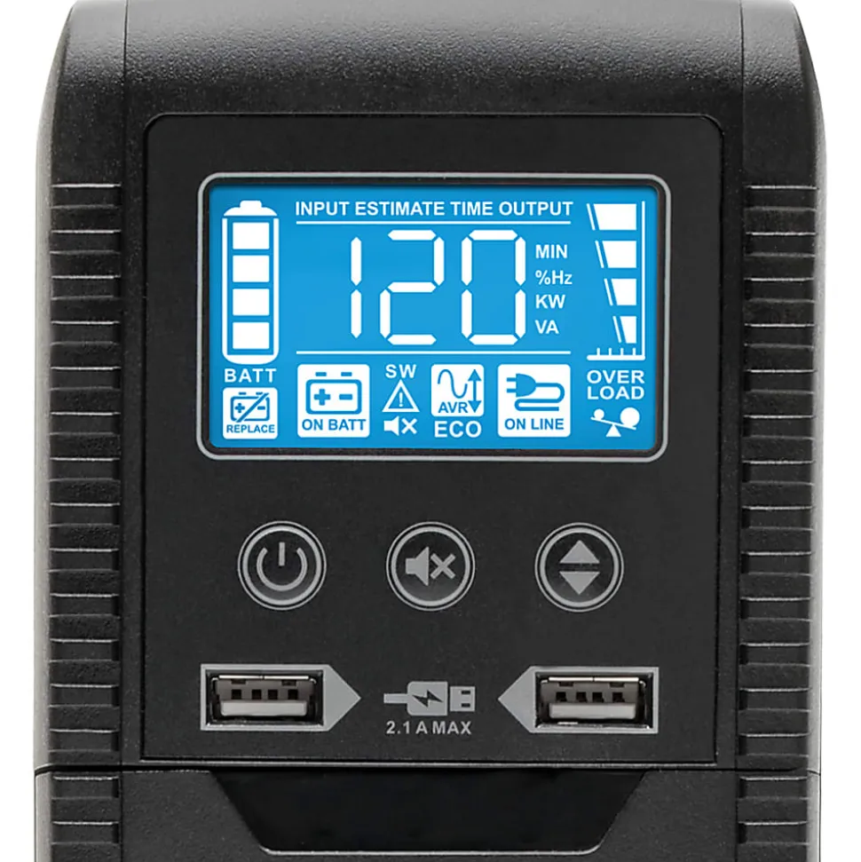 Eaton Tripp Lite Series 1000VA UPS Eco Green Battery Back Up AVR 120V USB Line Interactive - UPS - AC 120 V - ECO1000LCD