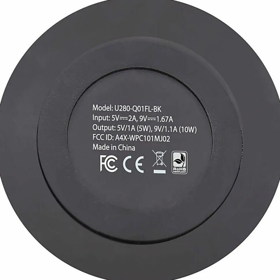 Eaton Tripp Lite Series Wireless Phone Charger - 10W, Qi Certified, Apple and Samsung Compatible, Black - U280Q01FLBK