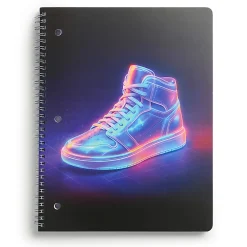 Eccolo BTS Notebook, 8-1/2" x 11", 1 Subject, College Rule, 80 Sheets, Sneaker
