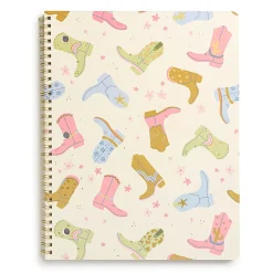 Eccolo BTS Notebook, 8-1/2" x 11", 1 Subject, College Rule, 80 Sheets, Boots & Bouquets