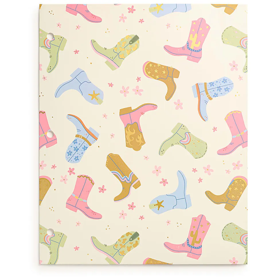 Eccolo BTS 2-Pocket Folder, 8-1/2" x 11", Boots