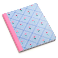Eccolo CompBook, 7” x 9", 1 Subject, College Rule, 80 Sheets, Plaid