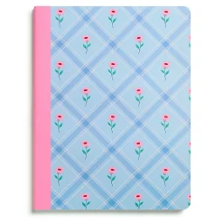Eccolo CompBook, 7” x 9", 1 Subject, College Rule, 80 Sheets, Plaid