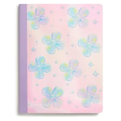 Eccolo CompBook, 7-1/2” x 9-3/4", 1 Subject, College Rule, 80 Sheets, Daisies